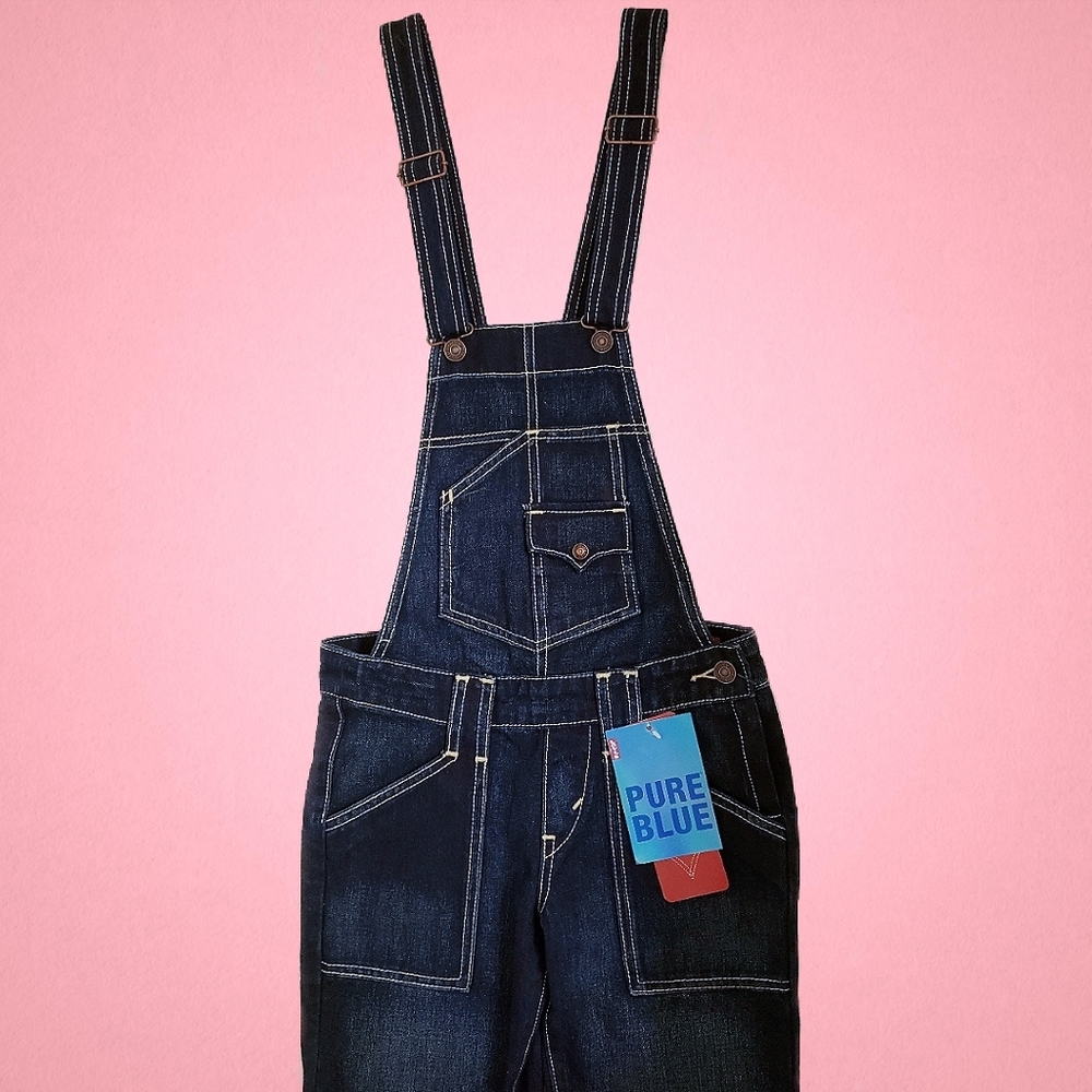 Levi's Superlow Flare Leg Overalls Size 0 Juniors